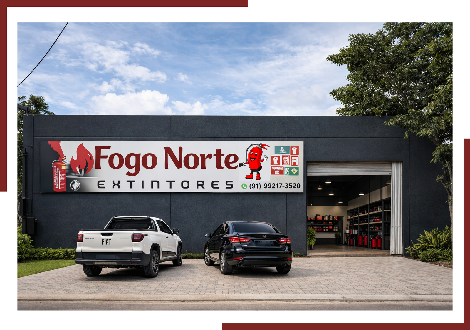 Fachada da Fogo Norte Extintores