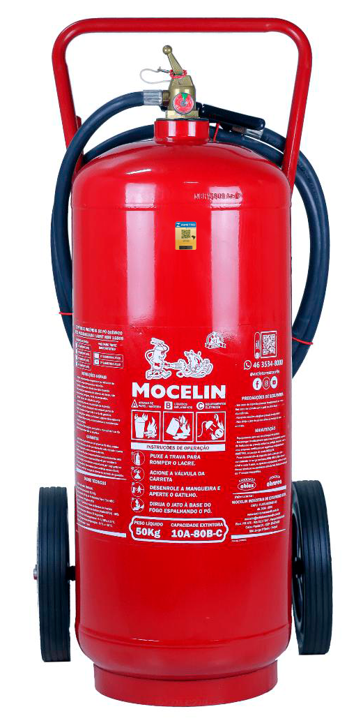 Extintor Carretinha 50kg ABC