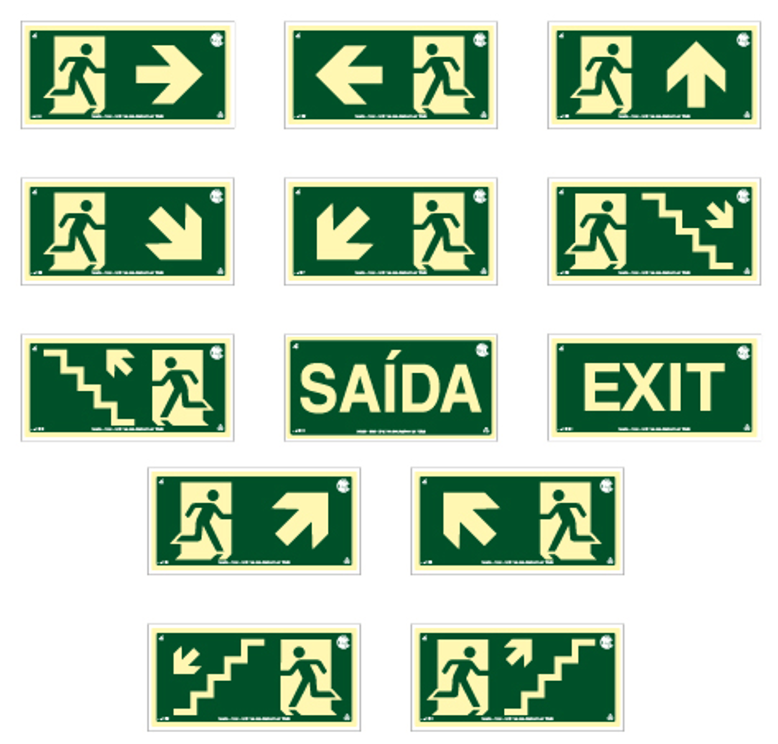 Sinalizações de Orientação e Salvamento